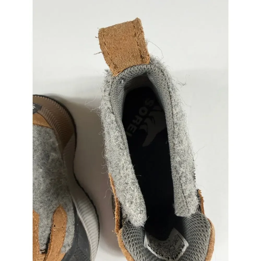 Sorel Out N About Classic Waterproof Winter Boots Gray Camel Toddler Size 10